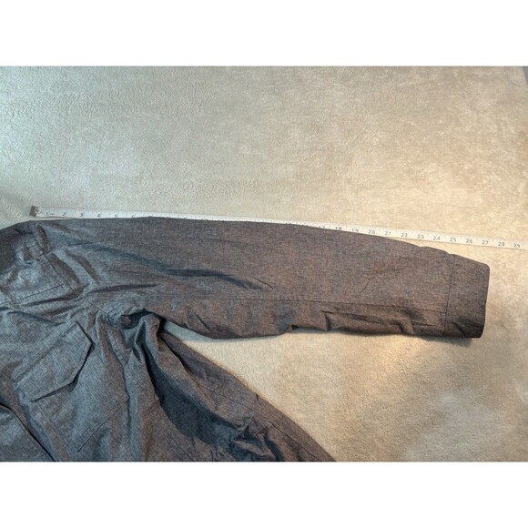 Lands' End Womens Squall Parka Jacket Medium Gray Fleece Lined Lightweight Coat - Picture 5 of 8